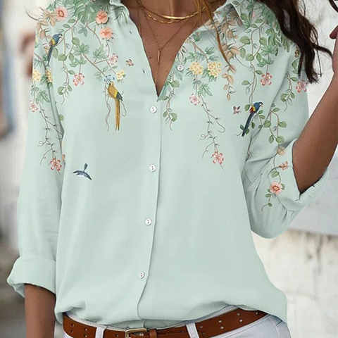 Модная женская рубашка, Повседневная рубашка с длинным рукавом, новые женские блузки на весну и осень 1005003257869276