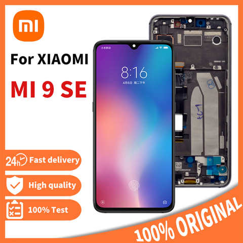 100% 5,97 "оригинальный Amoled дисплей для Xiaomi MI 9 SE Mi9 SE, ЖК-дисплей с сенсорным экраном и дигитайзером в сборе для MI 9SE M1903F2G LCD 1005003258904744
