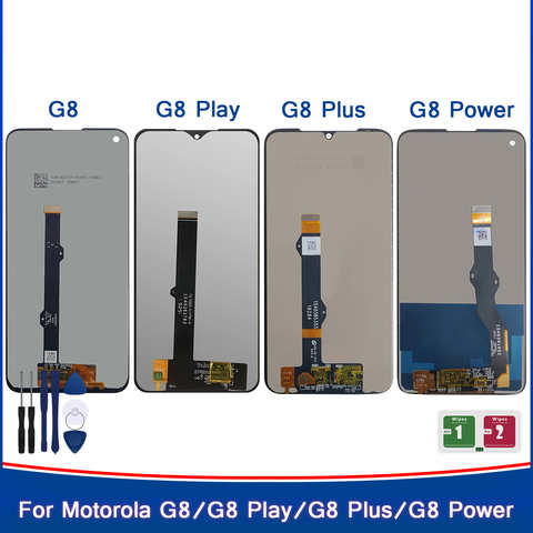 100% тест для Motorola Moto G8 Play G8 Plus G8 мощный ЖК-дисплей с сенсорным экраном дигитайзер в сборе XT2019 XT2015 XT2045 XT2041 ЖК 1005003269820069