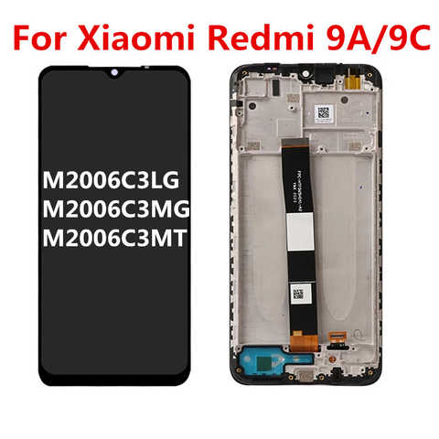 ЖК-дисплей 6,53 дюймов для Xiaomi Redmi 9A M2006C3LG, 10-точечный сенсорный дигитайзер в сборе для ЖК-дисплеев Redmi 9C, M2006C3MG, M2006C3MT 1005003269849315
