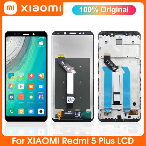 100% оригинальный экран для Redmi5 Plus LCD MEG7,MEI7 Xiaomi Redmi 5 Plus, ЖК-дисплей + рамка 10, сенсорный экран, дигитайзер, замена 1005003270685587