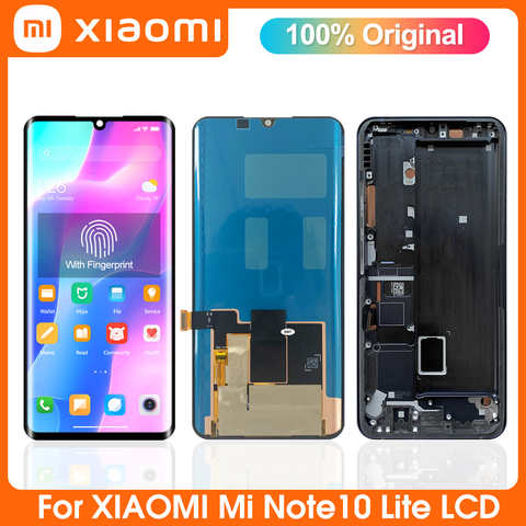 Дисплей CC9 Pro для Xiaomi Mi Note 10, ЖК-дисплей, сенсорная панель, дигитайзер для Mi Note 10 Lite M2002F4LG, сменный экран 1005003271495547