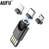 AUFU новейшее быстрое универсальное магнитное мини-зарядное устройство Usb Type-C микро портативное зарядное устройство для телефона для iPhone устройства 1005003274829632
