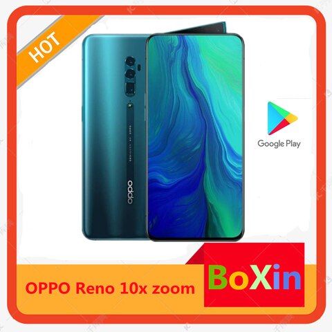 Смартфон Oppo Reno 10x zoom, экран мобильный телефон дюйма, процессор Snapdragon 855, экран 6,6 дюйма, IPS 2340X1080, 8 ГБ ОЗУ, 256 Гб ПЗУ, 48 МП, слайд-камера NFC 1005003275032480
