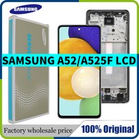 100% оригинальный 6,5 ''SUPER AMOLED дисплей для Samsung Galaxy A52 4G A525 A525M A525F/DS ЖК сенсорный экран дигитайзер Запасные части 1005003278136404