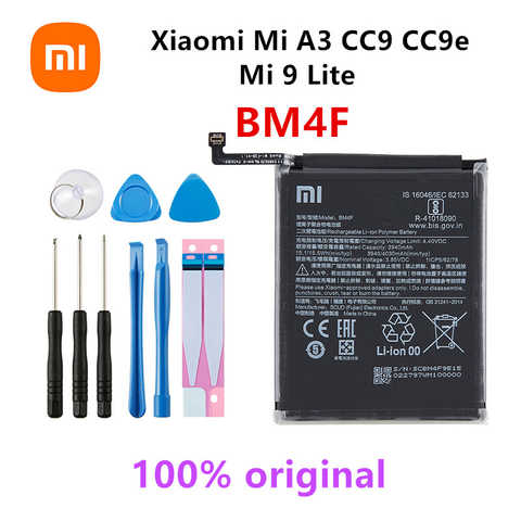 Оригинальный аккумулятор Xiao mi 100% BM4F 4030 мАч для Xiaomi Mi A3 CC9 CC9e Mi 9 Lite, высококачественные сменные батареи для телефона + Инструменты 1005003284088594