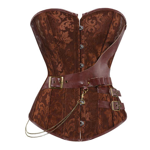 Пиратский женский модный дизайнерский корсет для талии, парчовый готический корсет, привлекательный винтажный кожаный корсет в стиле стимпанк, Женский корсет 1005003284942286