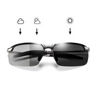 Солнцезащитные очки Мужские фотохромные, поляризационные, хамелеоновые, меняющие цвет, дневное и ночное видение, для вождения 1005003285243531