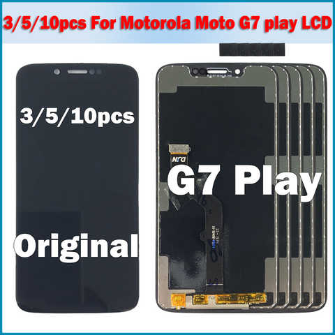 3/5/10 шт. Оригинальная Черная задняя паста для Motorola Moto G7 Play ЖК-дисплей сенсорный экран в сборе для Moto G7 Play ЖК-экран 1005003286589139