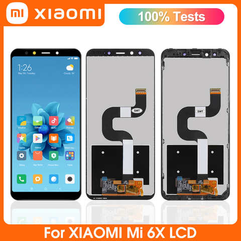 ЖК-экран 5,99 дюйма для Xiaomi MiA2 6X, ЖК-дисплей с сенсорным экраном и дигитайзером в сборе, сменный экран для Mi A2 Mi6x, с рамкой 1005003286890072