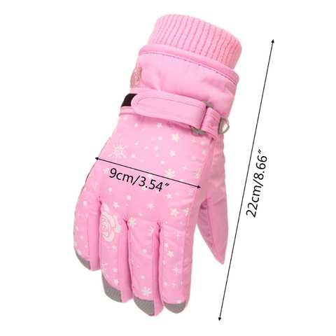 Детские Лыжные велосипедные перчатки плотные теплые варежки водонепроницаемые ветрозащитные уличные спортивные перчатки для сноуборда для детей 1005003287387529