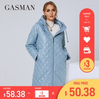 GASMAN 2022 Женская осенне-зимняя куртка модная женская длинная уличная парка с пушистой подкладкой высококачественное Брендовое пальто для женщин 81121 1005003291752799