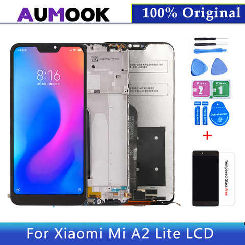 ЖК-дисплей для Xiaomi Mi A2 Lite с рамкой M1805D1SG, сменный сенсорный экран для Xiaomi Redmi 6 pro 1005003293640471