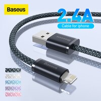 USB-кабель Baseus для iPhone 14 13 Pro Max, USB-кабель для быстрой зарядки для iPhone 12 mini pro max, USB-кабель для передачи данных 2.4A 1005003296648448