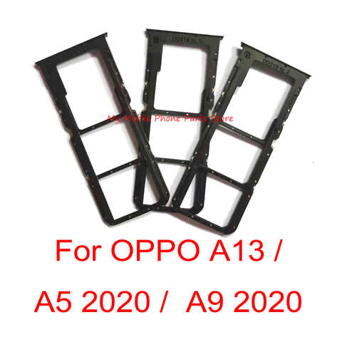 Новый держатель лотка для SIM-карты адаптер запасные части для OPPO A5 2020 Sim лоток держатель Гнездо адаптер для OPPO A9 2020 запчасти 1005003302062031