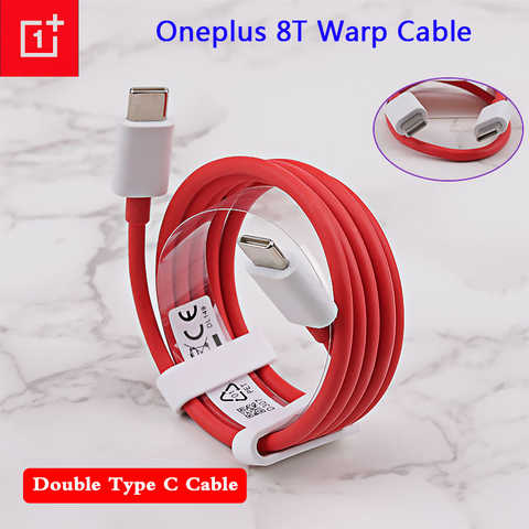 Кабель зарядный Oneplus 8T с двумя портами USB Type-C, 65 Вт, 6,5a PD Type-C на USB C для 1 + One Plus 8 8T 7 7T Pro 6 5 Nord N10 N100 1005003308322994