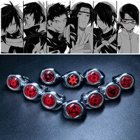 Аниме Наруто Sharingan кольцо крутое Наруто косплей аксессуары металлический реквизит фигурка акатасуки Итачи металлический ювелирный подарок для детей 1005003311740861