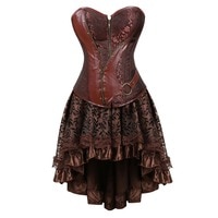Женский корсет, юбка в стиле стимпанк, корсеты на талию, викторианский соблазнительный Готический Бюстье, пиратский костюм, женский яркий корсет, платье 1005003317924689