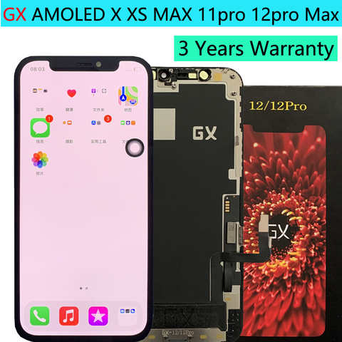 ЖК-дисплей GX с мягким AMOLED для iphone 11 13 13Mini 11pro 12pro X XS MAX XR 12 1005003318722889