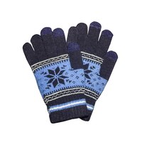 Кашемировые перчатки Rimiut, темно-синие, со снежинками, плотные, теплые, повседневные, ветрозащитные, Осенние, трикотажные зимние перчатки 1005003319292575
