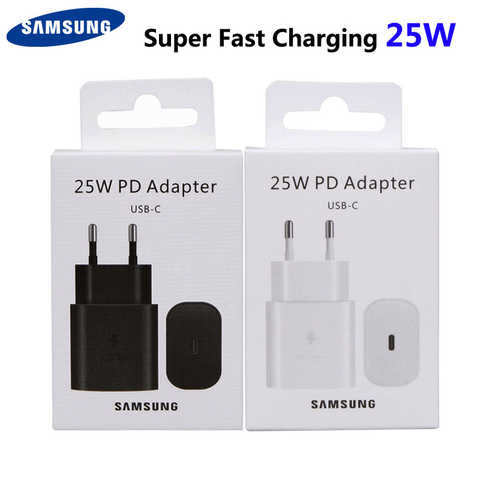 Оригинальное зарядное устройство Samsung 25 Вт Pd, быстрая зарядка для ЕС для Galaxy S21 5G S20 S10 Note 20 10 A71 A70s A80 M51, зарядное устройство Samsung 1005003323201263