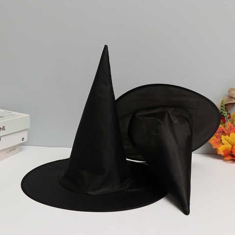 Новинка, черная шляпа ведьмы, Хэллоуин 2022, маскарадное платье, реквизит для вечеринки, кепка волшебника, декоративный костюм, аксессуары, детский подарок 1005003324043964
