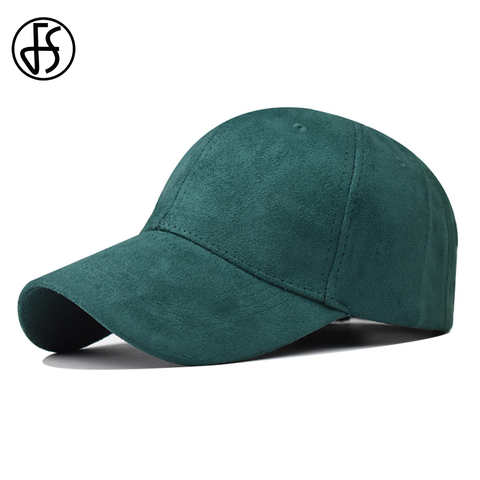 FS 2023 зеленая Роскошная брендовая замшевая бейсбольная шляпа для мужчин, Весенняя трендовая Мужская и женская кепка с изогнутыми полями, маленькая лицевая Кепка s Gorras Hombre 1005003324181049
