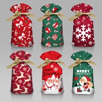 2022 Рождественская сумка для конфет, искусственное Рождественское украшение для дома, сумка в виде снежинки, рождественского подарка, держатели для новогодней упаковки 1005003324657288