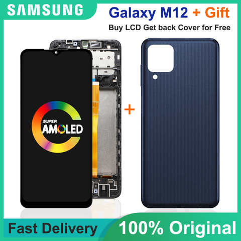 6,5 ''Оригинальный ЖК-дисплей для Samsung Galaxy M12 M127F сенсорный экран дигитайзер для Samsung M127 SM-M127F/DS ЖК-дисплей Запасная часть 1005003328820968