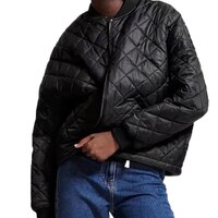 Женская куртка-бомбер, черное пальто на молнии, модная верхняя одежда, однотонное повседневное свободное тонкое пальто, осенне-зимнее пальто, уличная одежда, куртка TRF 1005003329103158