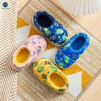 Детские тапочки Miaoyoutong для мальчиков с принтом, домашняя обувь для маленьких девочек, меховые тапочки, хлопок, теплый зимний дом, Нескользящие, популярные тапочки 1005003336414386