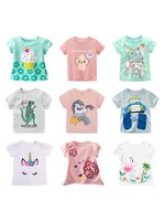 Детские футболки с рисунком единорога для девочек, детские топы, одежда с коротким рукавом 1005003340503264