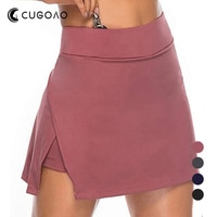 Модные теннисные юбки CUGOAO, мини-юбка для гольфа, тонкая юбка для фитнеса, женские шорты с высокой талией, спортивный костюм для бега 1005003342571616
