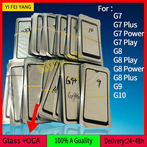 10 шт., переднее внешнее стекло с объективом OCA для Motorola Moto G9 Plus G8 Power G7 Play One G10, сменный экран, ЖК-панель 1005003346536213
