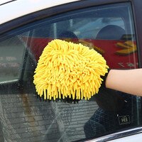 Водонепроницаемая микрофибра для мытья автомобиля, искусственная Толстая варежка для мытья автомобиля, щетка для воска и детейлинга, уход за автомобилем, двухсторонняя перчатка 1005003347583839