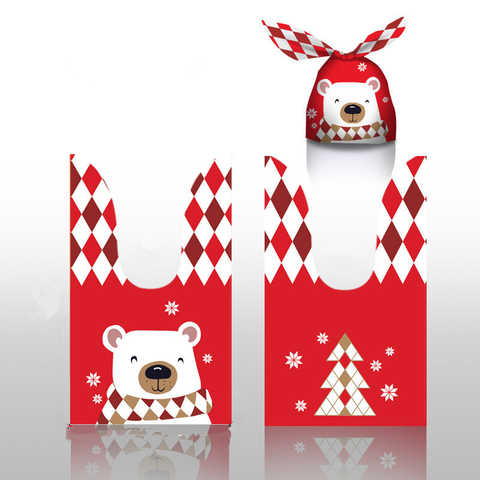 10 шт., рождественские подарочные пакеты с рисунком Санта Клауса 1005003349459834