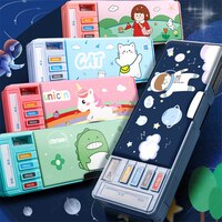 Чехол для карандаша с единорогом, милые канцелярские принадлежности, школьные принадлежности, милый Многофункциональный футляр для ручек 1005003364708246