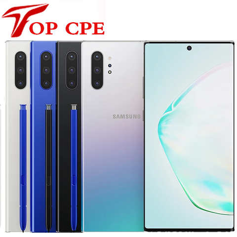 Разблокированный Samsung Galaxy Note 10 Plus N975U1 Note10 + N975U 256 Гб ПЗУ 12 Гб ОЗУ Восьмиядерный 6,8 "Snapdragon 855 LTE телефон 1005003375273071