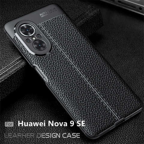 Чехол для Huawei Nova 9 SE, чехол для Huawei Nova 9 SE, противоударный мягкий кожаный чехол из ТПУ для Huawei Nova 8 8i 9 SE, чехлы 1005003387177185