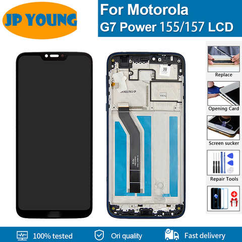 Оригинальный качественный ЖК-дисплей для Motorola Moto G7 Power lcd сенсорный экран (155 мм XT1955-1-2-4-7) (157 мм XT1955-6-5) дигитайзер 1005003387803872