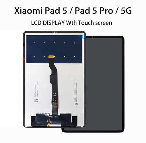 100% Новый оригинальный ЖК-дисплей для Xiaomi Pad 5 / Pad 5 Pro / 5G XIAOMI MI PAD 5 ЖК-дисплей Матрица с сенсорным экраном дигитайзер 1005003391426481