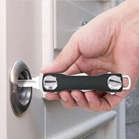 Умный мини-брелок для ключей, компактный декоративный держатель для ключей, зажим для домашнего хранения, металлический зажим для ключей, алюминиевый органайзер, брелок для ключей для улицы 1005003391681384