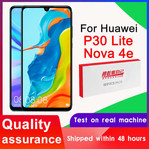 100% тестирование 2312*1080 дисплея Замена для Huawei P30 Lite/Nova/4e ЖК-дисплей с сенсорным экраном дигитайзер в сборе MAR-LX1 LX2 AL01 1005003399941159