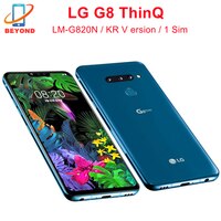 Оригинальный сотовый телефон LG G8 ThinQ G820N, 6,1 дюйма, 6 ГБ ОЗУ, 128 Гб ПЗУ, Восьмиядерный процессор Snapdragon, разблокированный, Корейская версия, 4G LTE 1005003401649958