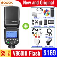 Godox V860III V860III-C V860III-N V860III-S V860 III TTL HSS Speedlite Вспышка для Canon Sony Nikon Olympus Fuji Panasonic Pentax 1005003404425645