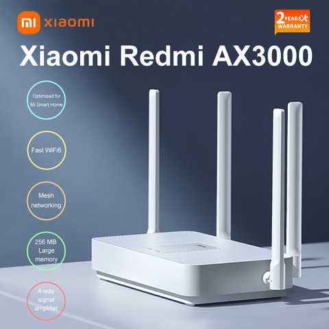 Усилитель сигнала Wi-Fi-роутера xiaomi Redmi Ax3000, ретранслятор, гигабитный усилитель Wi-Fi 6, Nord Vpn сетка 5 ГГц, Wi-Fi-роутер для дома 1005003412335855