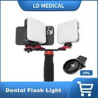 Стоматологическая вспышка, оборудование для фотосъемки, светодиодный логия, светодиодная лампа для ротовой полости для стоматологического лечения, освещение, регулировка яркости 1005003412749833