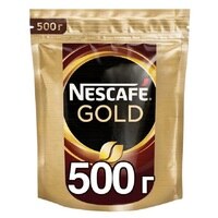 Кофе растворимый Nescafe Gold (Нескафе Голд) 500 гр с добавлением молотого 1005003422671408