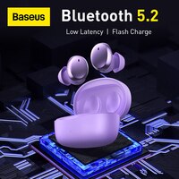 Baseus Bowie E2 TWS наушники Bluetooth 5.2 беспроводные наушники 25-часовые спортивные наушники с зарядкой и низкой задержкой HIFi игровая гарнитура 1005003423319289