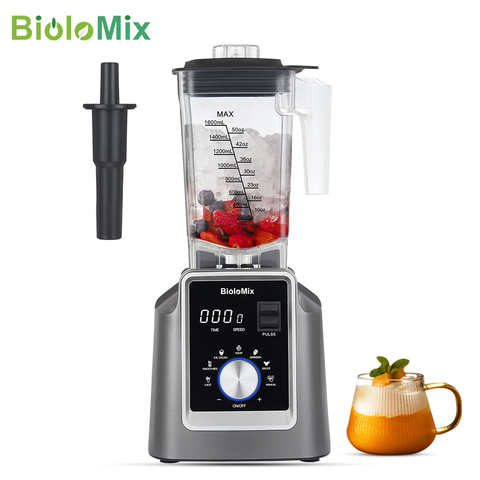 BioloMix цифровой BPA бесплатно 2L автоматическая программа профессиональный коммерческий блендер миксер соковыжималка кухонный комбайн лед смузи фрукты 1005003426272367